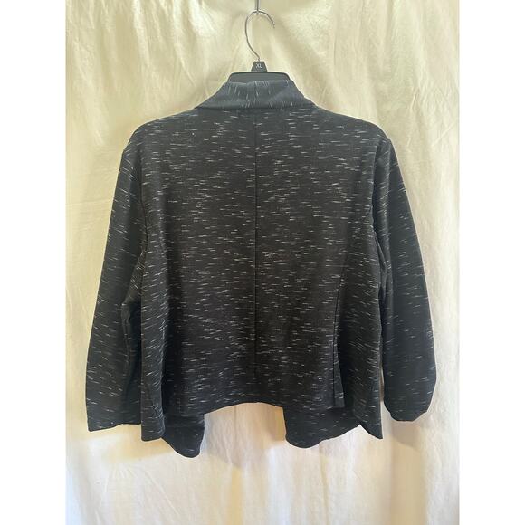 Maurices Black Textured Open Front Jacket – Size XL - Picture 2 of 7